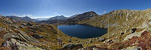 P018633: Panoramabild Bergsee im Gotthardgebiet