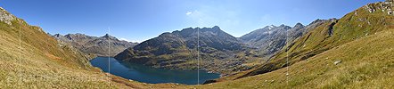 P018639: Panoramafoto Gotthardpass und Lago di Lucendro