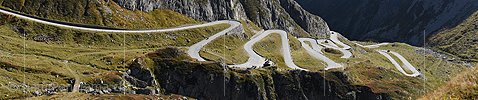 P018648: Panoramafoto Tremola (Gotthardpass)