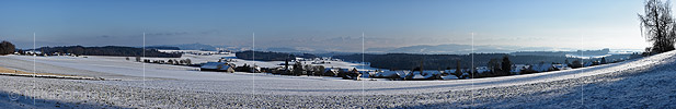 P019172a: Panoramafoto einer Winterlandschaft bei Meikirch