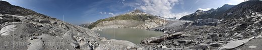P019963: 360° Panorama photo Rhone Glacier (Date 6.2017)