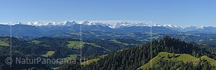 P020031a: Panoramabild Emmentaler Hügel und Täler