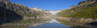 P020052: Panoramafoto Perfekte Spiegelung im Oberaarsee