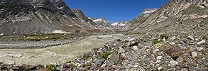 P021651: Panoramafoto Auf dem Weg zu Unteraargletscher und Lauteraarhütte