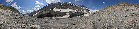 P021674: 360° Panoramafoto Oberaargletscher (Stand 7.2018)