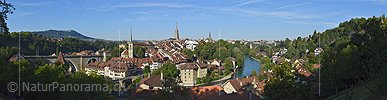 P021839b: Grosses Panoramafoto der Berner Altstadt von Osten