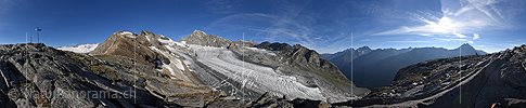 P021841: Panoramabild Allalingletscher (Stand 7.2018)
