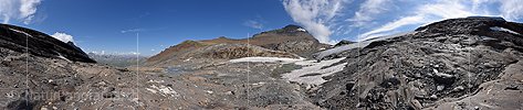 P021936: 360° Panoramafoto Chaltwassergletscher (Stand 8.2018)