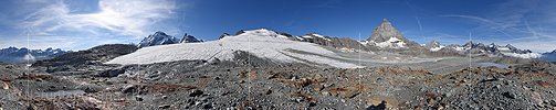 P021988: 360° Panoramafoto Oberer Theodulgletscher (Stand 8.2018)