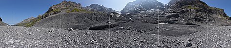P022068: 360° Panoramafoto Gamchigletscher (Stand: 8.2018)