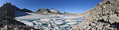 P022176: Panoramafoto Chüebodengletscher (Stand 9.2018)