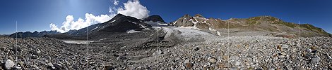P023562: 360° Panoramafoto Witenwasserengletscher (Stand 8.2019)