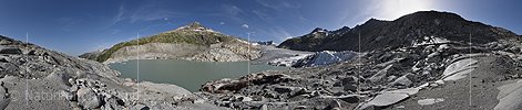 P024155: Panorama photo Rhone glacier (as at 7.2020)