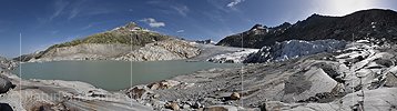 P024156a: Panorama photo Rhone glacier (as of 7.2020)