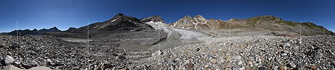 P025919: 360° Panoramafoto Witenwasserengletscher (Stand 7.2022)