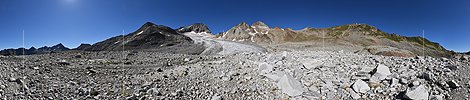 P025921: 360° Panoramafoto Witenwasserengletscher (Stand 7.2022)