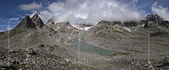 P026541: Panoramafoto Tiefengletscher und Galenstock (Stand 8.2023)