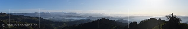 P026871: Panoramabild Emmentaler Hügel und Täler