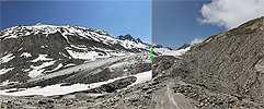 V000011: Interaktiver Vorher-Nachher Gletschervergleich vom Oberaargletscher