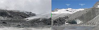 V000024: Interaktiver Vorher-Nachher Gletschervergleich vom Schwarzberggletscher