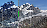V000033: Interaktiver Vorher-Nachher Gletschervergleich vom Findelgletscher